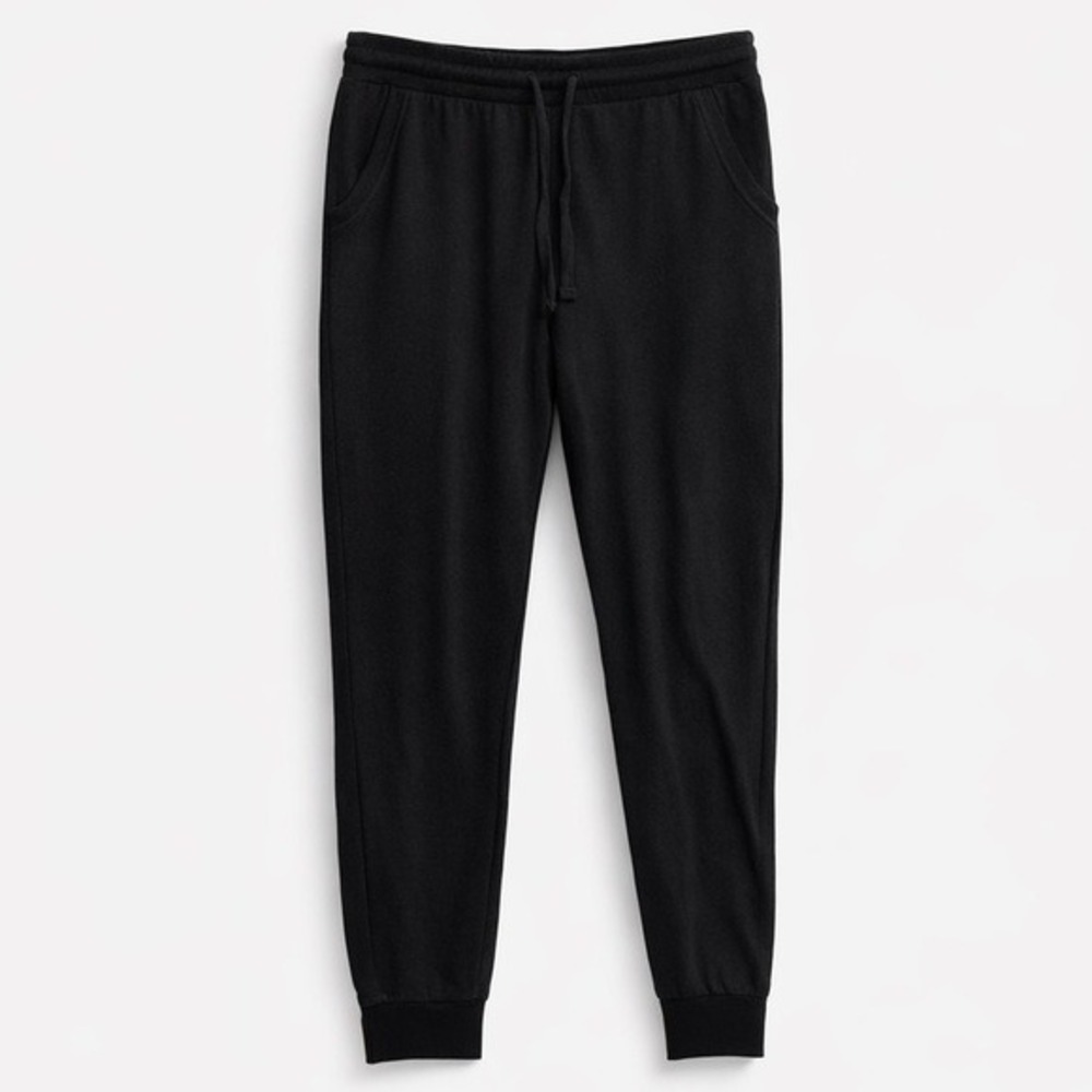 Jaclyn Intimates Gray Jogger Lounge Pants With Pockets Small Modern Coastal Chic